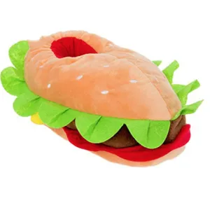 Colorful Cheeseburger House Slippers, Unique