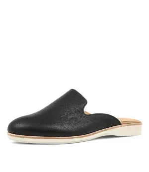 Derby Mule Black Tumble
