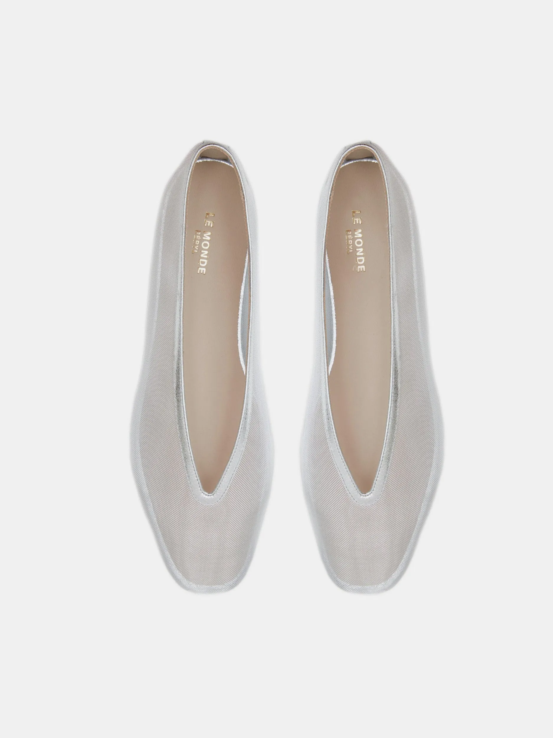 Luna Slipper / Silver Mesh