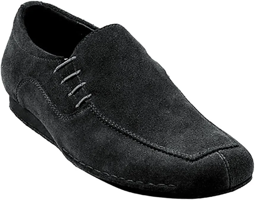 Very Fine Ballroom Latin Tango Salsa Dance Shoes for Men SERO102BBX Suede - Flate Heel - Black Suede - 6.5